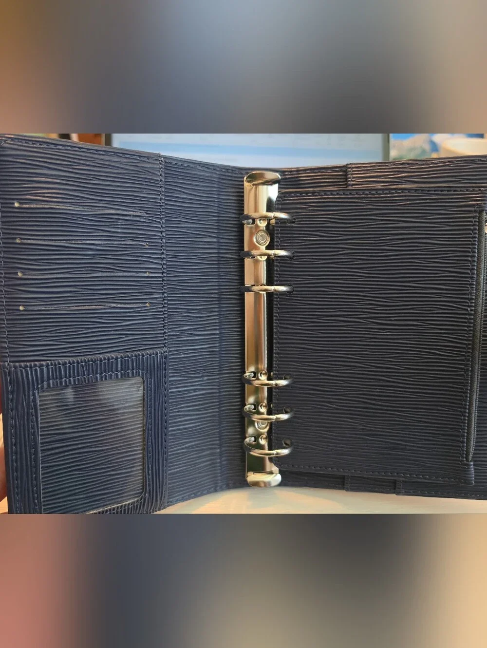 A6/Personal Size Organizer Wallet - Navy